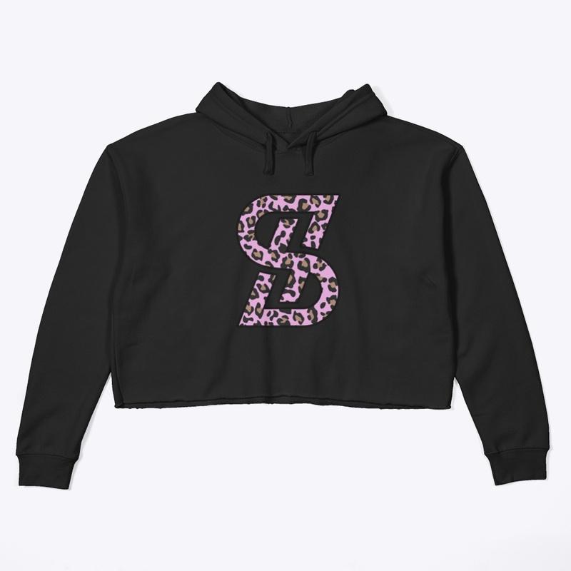 Womens Crop Sacrifice & Hustle Hoodie